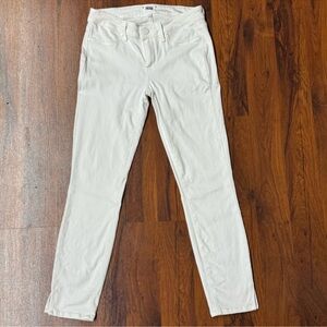 Paige Verdugo Crop White Skinny Jeans Size 28